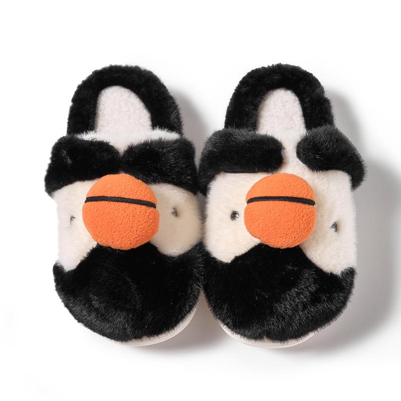 Couple Home Warm Fur Slippers Soft Bottom Non-slip Cotton Slippers Thick Bottom Comfort Winter Slides Women Zapatos De Mujer