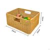 Imitation Rattan Basket Nordic design Interlaced Container Easy to Clean for Bedroom, Living