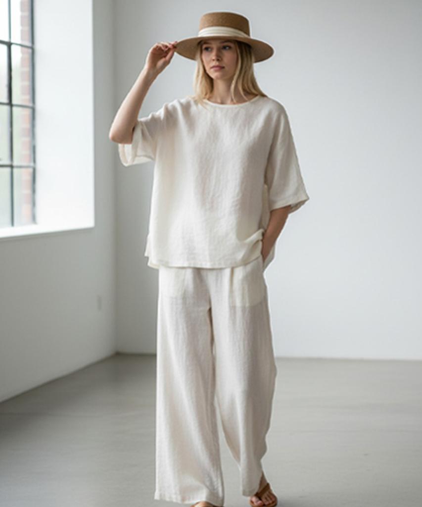 Yunibeosyeolkemiseuteuli Sweet Beige Flat Panama Hat Panama Hat