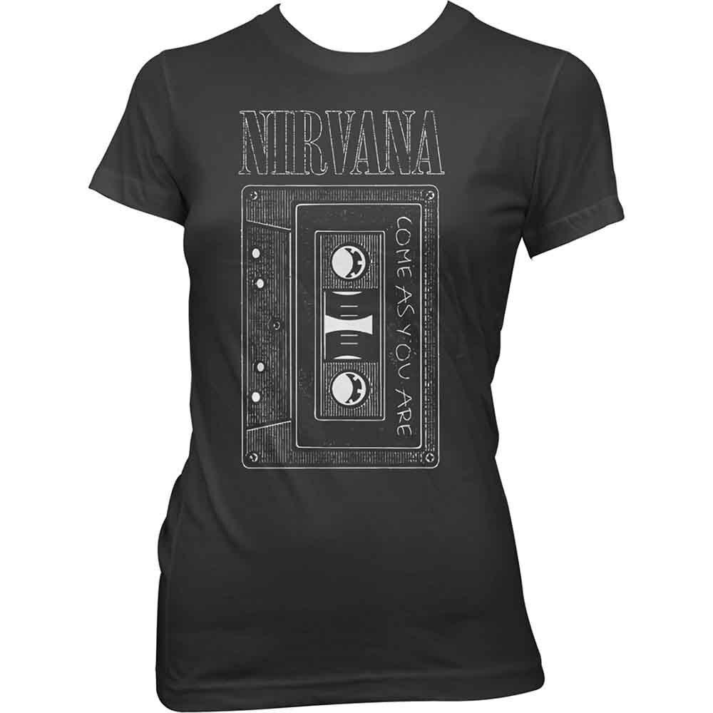 26 Nirvana As You Are Tape Short Sleeve Tee Black New Unisex T-Shirt XXXL