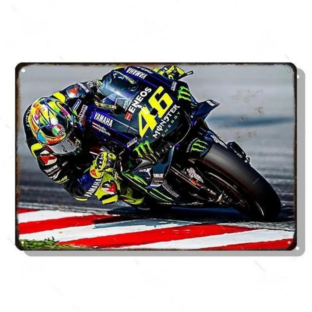 Decor Auto Vintage Metal Signs Tin Sign Motorcycle Racing Funny Poster Decor for Garage Bar Pub Club Man Cave Wall Decoration