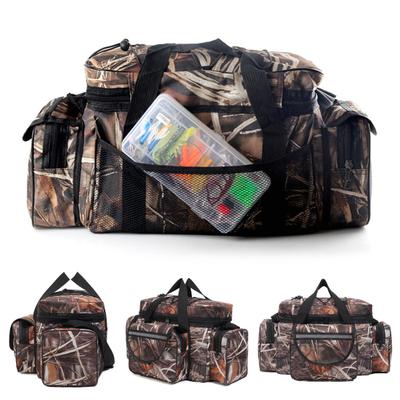 Fishing Gear Storage Bag Lightweight Waterproof Large Capacity Fishing Tackle Shoulder Bag