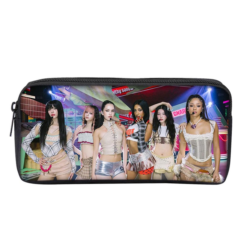 Kpop Katseye Versatile Pencil Case for Students and Children