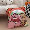Custom Zanmang Loopy Throw Pillow Case Anti-Dustmite Pillowcase Invisible Zipper Silky Short Plush Sofa Cushion Cover