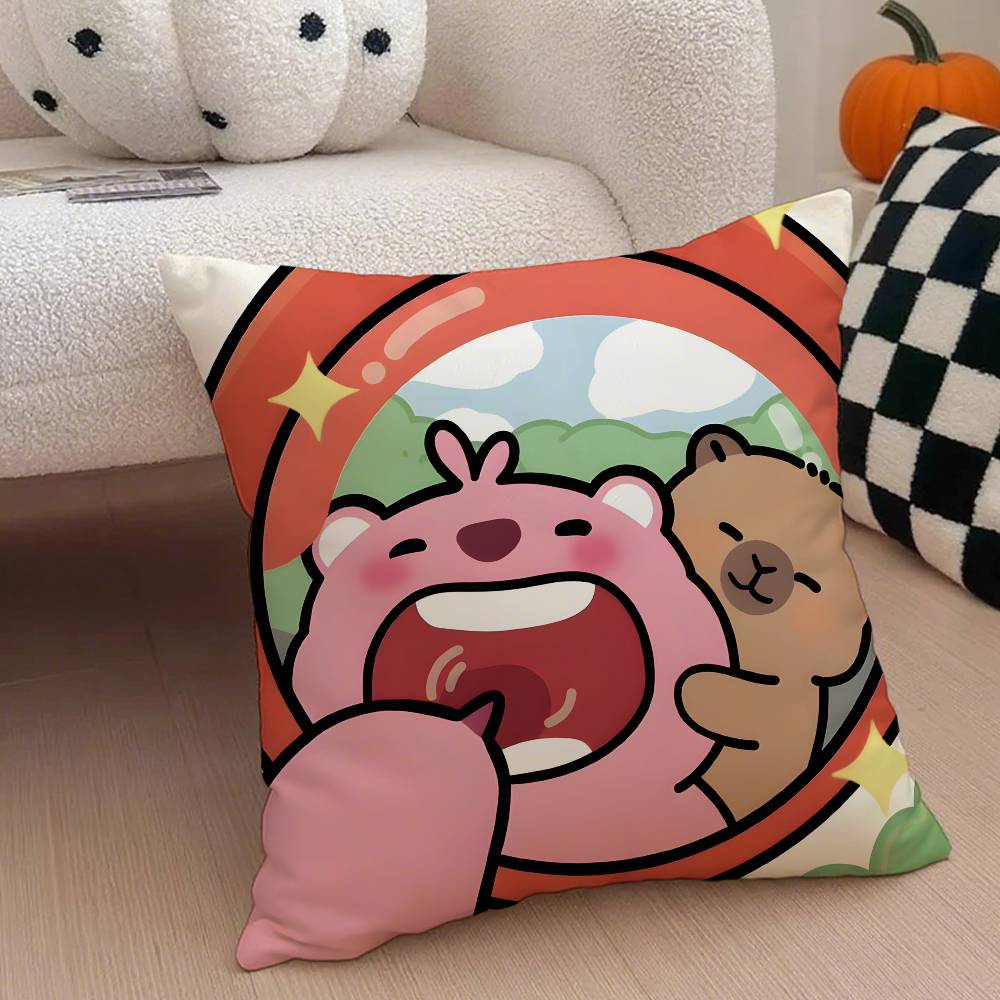 

Custom Zanmang Loopy Throw Pillow Case Anti-dustmite Pillowcase Invisible zipper silky short plush Sofa cushion cover 12x12Inch