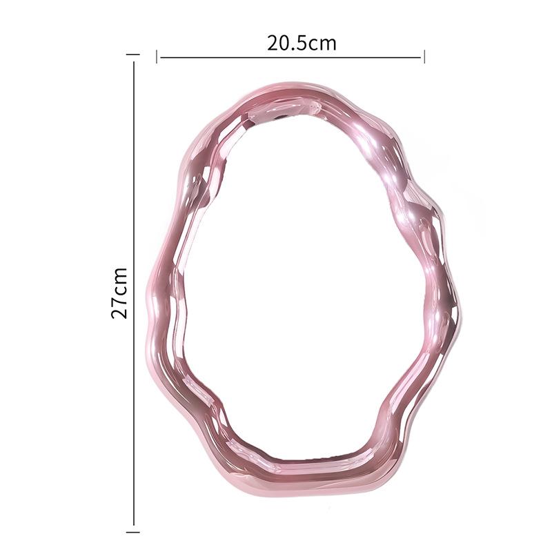 Irregular Shape Electroplated Cloud Makeup Mirror for Tabletop, Wall-Mount, or Dorm Rooms
