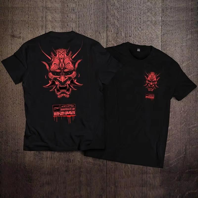2026 New Fashion Dark Tide Brand Tattoo Tattoo Graphic Print Premium Mens Short Sleeve Crew Neck Comfortable Loose TShirt M