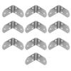 10Pcs Corner Brace Stainless Steel Thicken Right Angle Bracket Connector for Shelf Furniture