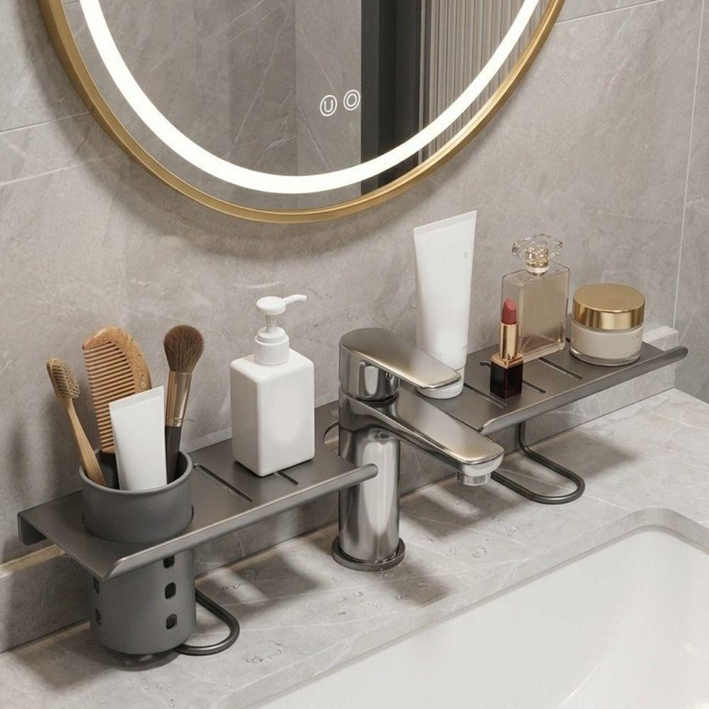 Water Drainage Bathroom Storage Rack Hollow Out Kitchen Sink Shelf Over Sink Shelf for Kitchen