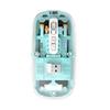 3 Modes Wireless Mouse 2.4GHz/Bluetooth 5.0" Rechargeable Mouse Sleek Transparent Mouse  PC