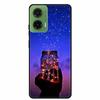Silicone Painted Cover For Motorola Moto G35 G55 Case Luxury Animal TPU Silicone Soft Back Cover For G55 5G Black Bumper MotoG35