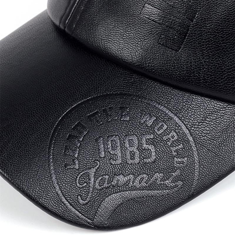 Vintage Leather Baseball Cap Men Fashion Hip Hop Sports Caps Army Military Hat British Vintage Cowhide Leather Hats Gorras