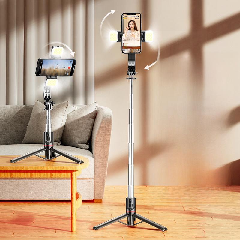 

Селфи-палка CYKE Bluetooth со встроенным штативом и подсветкой L13D stainless steel double fill light