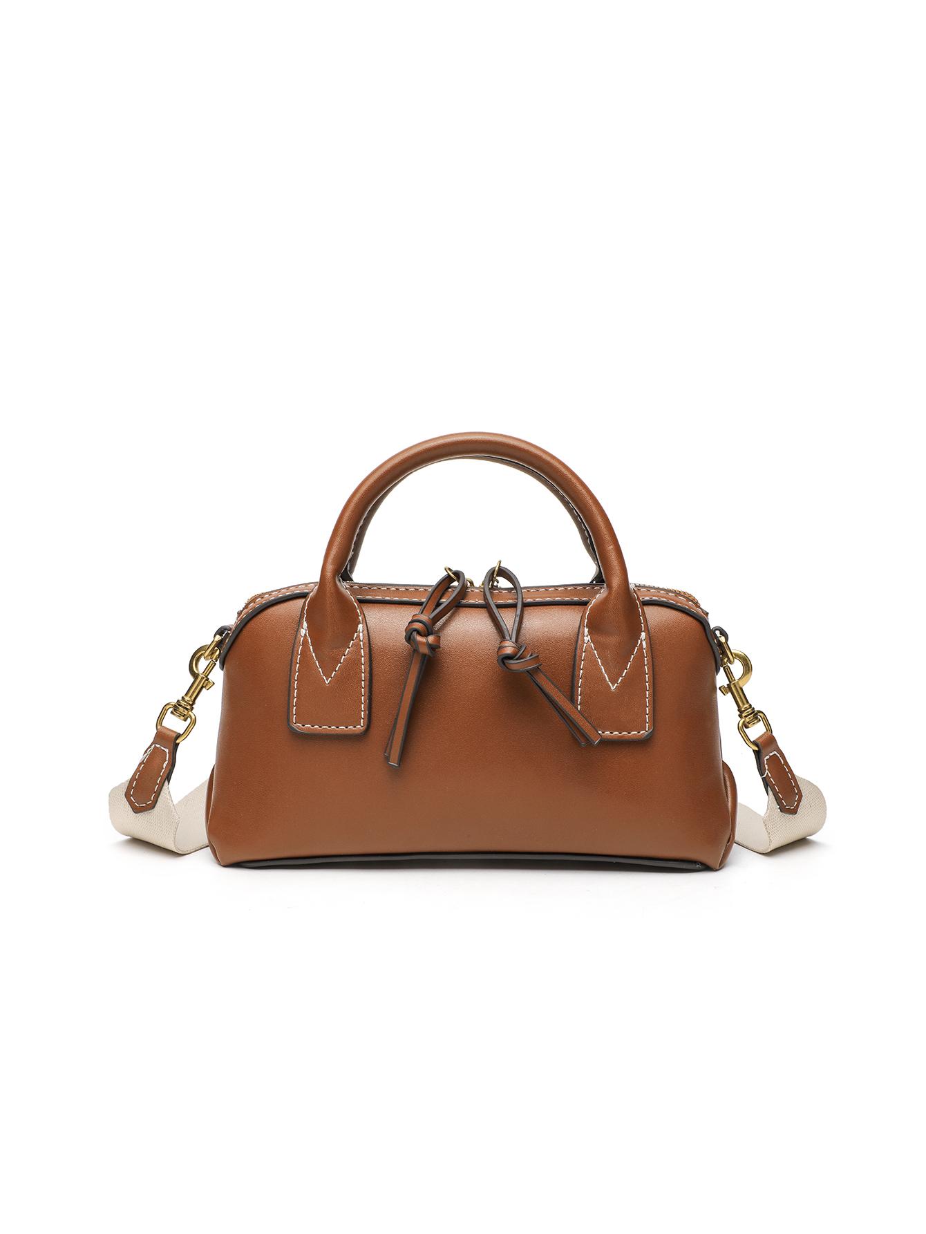 

Simple and versatile, niche bowling bag, fashiable and high-end single shoulder crossbody handbag коричневий