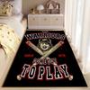 Warriors Graphic Carpet Design suitable as a non-slip mat for the living room or bedroom sofa