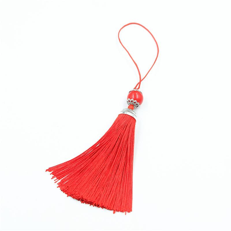 Tassel Ear Lobster Buckle Ball Handmade Hanging Ear Jewelry Clothing With Decorative Pendant Tassel U Disk Pendant