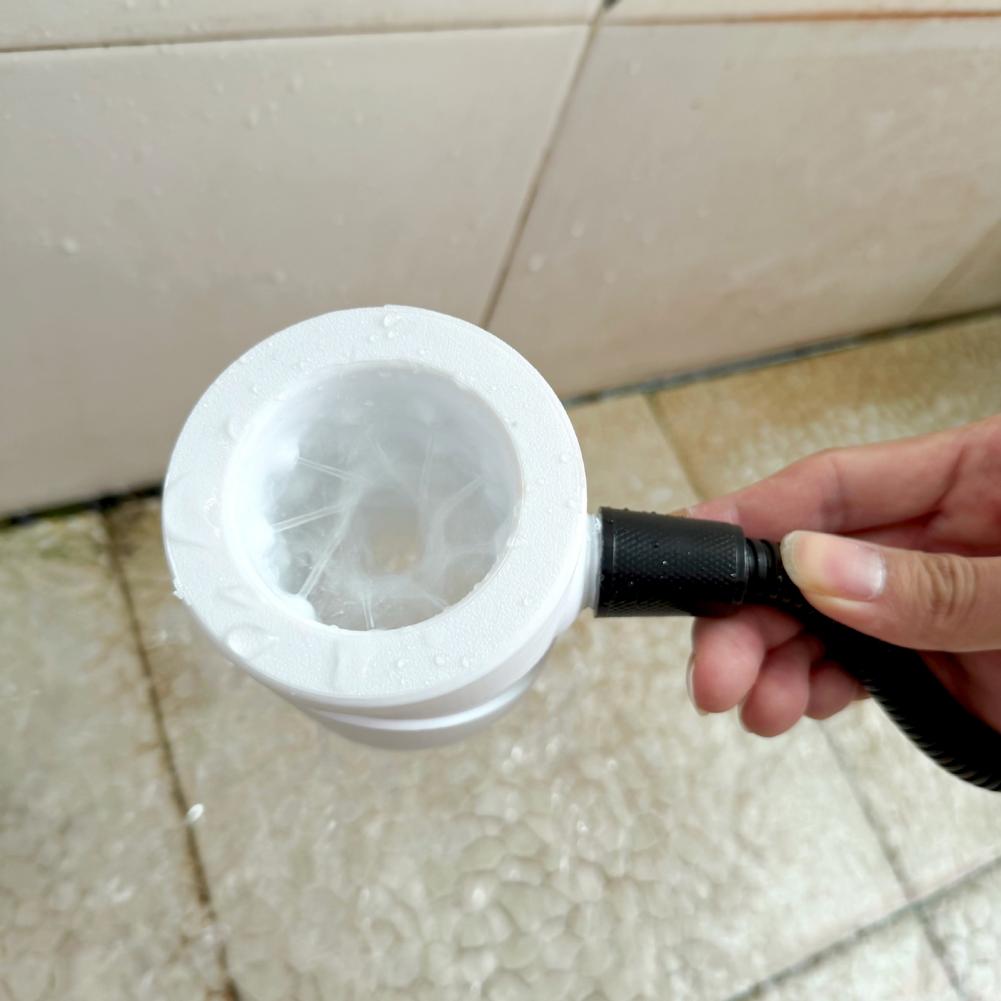 4/6cm Duschkopf Leistungsstarkes Supercharging Hydromassage 360-Grad-Ring Wasserstrahl Spiral-Düse Standardgewinde Rundum-Reinigung