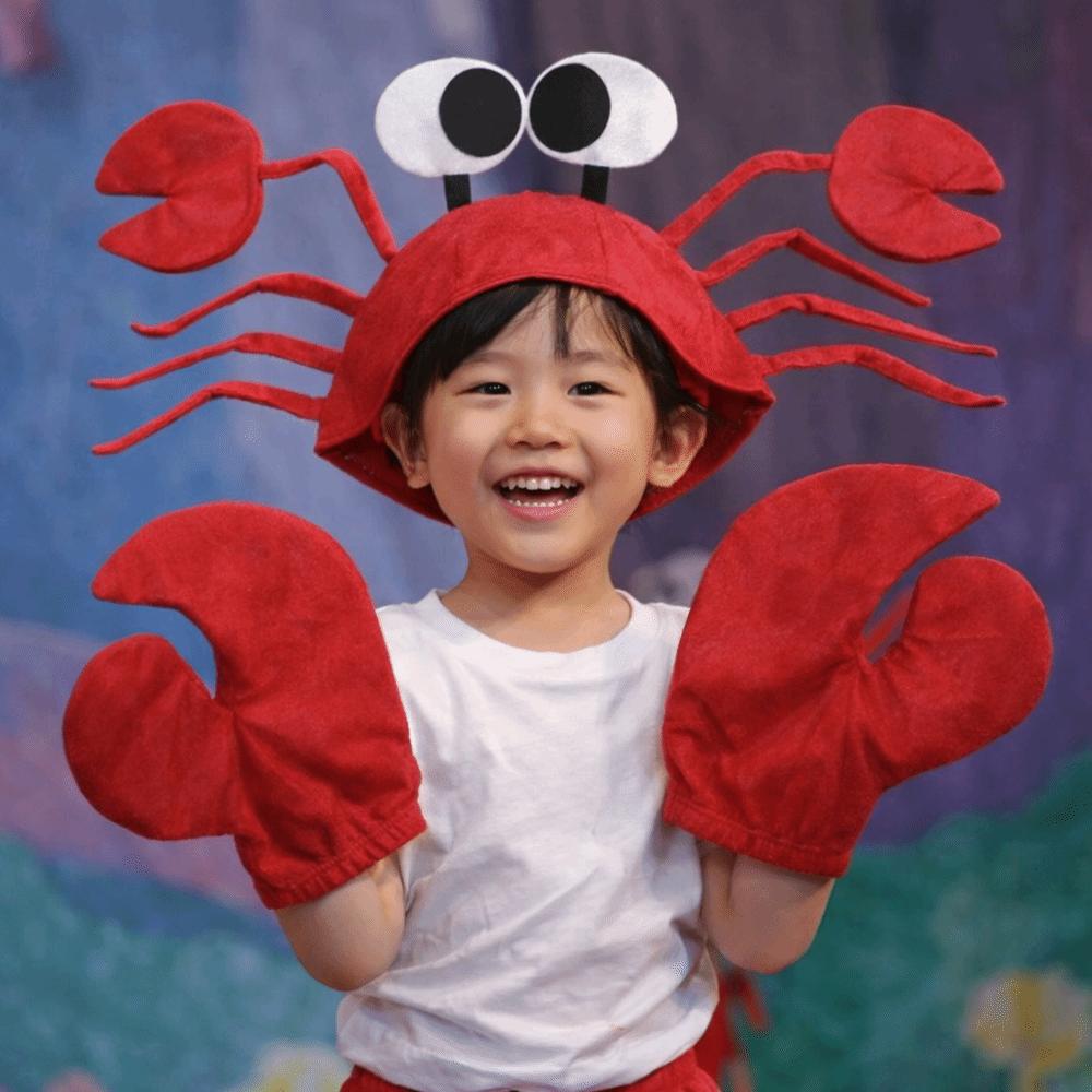 Cute Red Lobster Hat Cartoon Animal Headgear Funny Crab Hat Cosplay Event