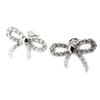Les Trésors De Lily [J2089] - Boucles Argent 'Noeud Romantique' blanc