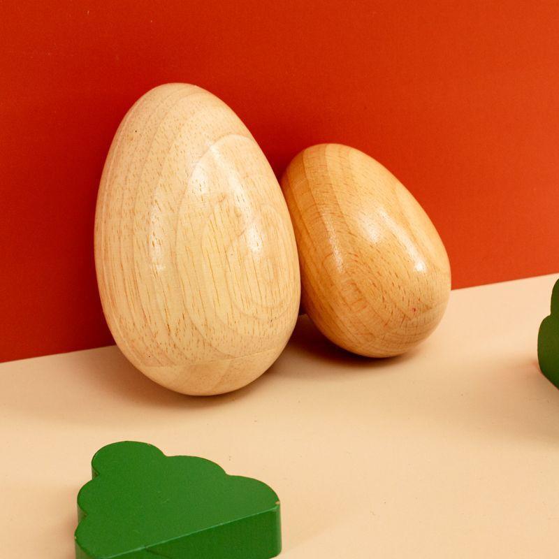 Wooden Egg Shakers Maracas Orff Percussion Set for Kids Classroom Live Performance Home Party Music Entertainment Teaching Aid
