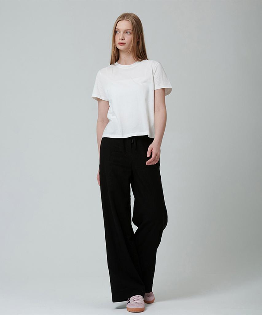 PINBLACK Essential Round Short Sleeve T-Shirt White