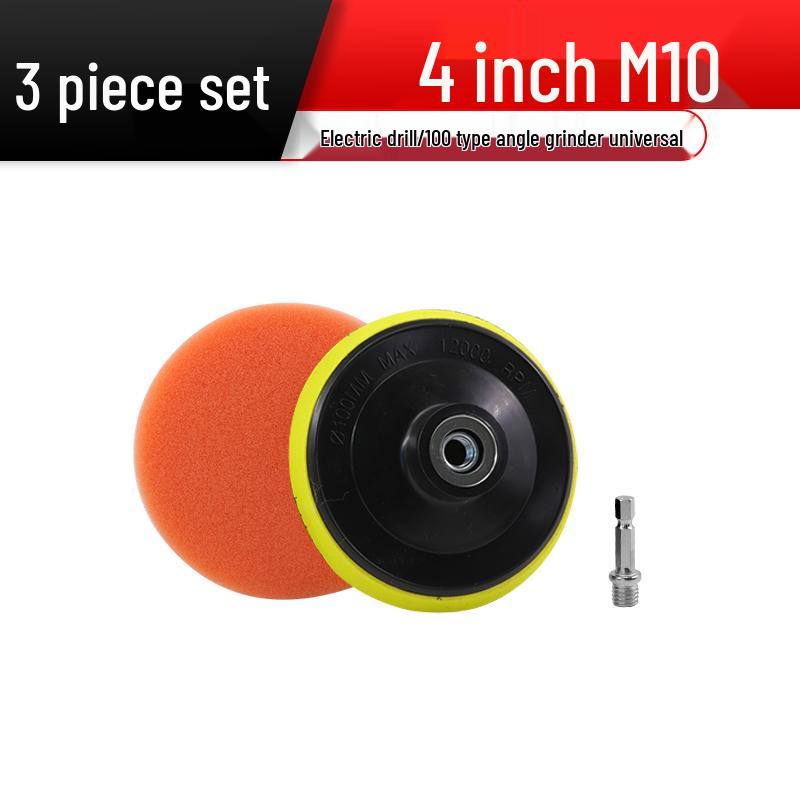 Electric Drill Car Polishing & Buffing Pad Set - Includes Sponge, Wool Ball, and Waxing Tools for Paint Scratch Removal