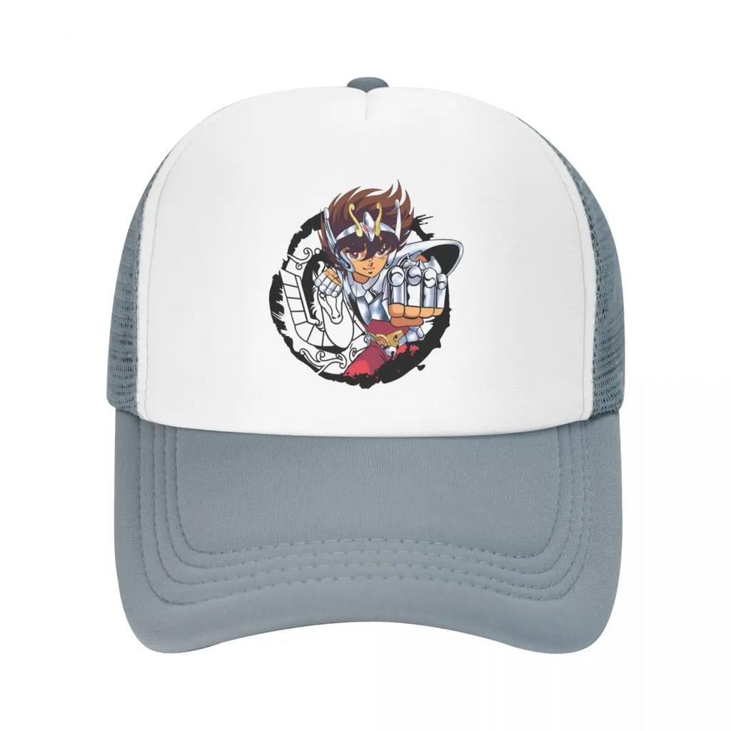 Custom Fashion Saint Seiya Pegasus Baseball Cap Unisex Adjustable Knights Of The Zodiac Trucker Hat Sports Snapback Trucker Cap
