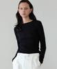 Ibokeuela Veil Wool Tencel Round Tee(Black)