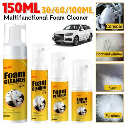 30/60/100/150ML Car Interior Leather Clean Multifunctional Foam Cleaner Car Interior Strong Decontamination Ceiling Seat Clean