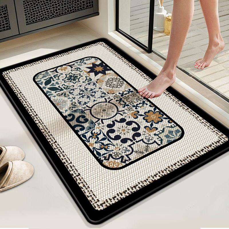 Non-slip Bathroom Absorbent Floor Mat for Toilet and Entryway