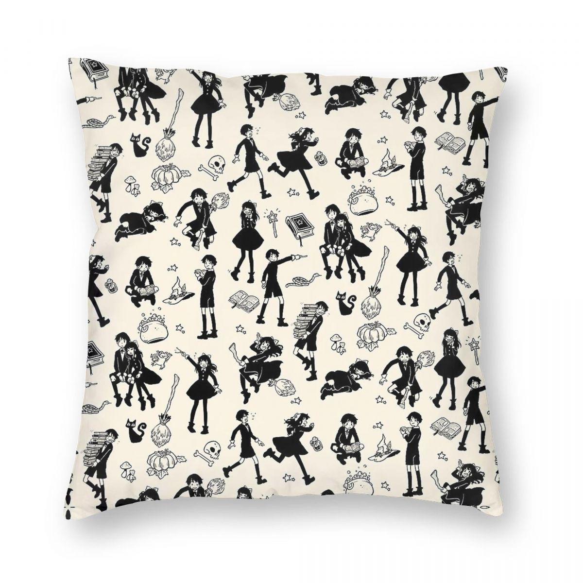 

Magic Hooky Webtoon Witches Square Pillowcase Polyester Linen Velvet Creative Decorative Pillow Case Sofa Seater Cushion Cover 30cmx30cm