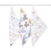 Aden + Anais Mickey & Minnie Gauze Towels, Set of 3, 30x30cm, Disney Design, Muslin Cotton, with Loop (WCADABDAWCC30002DIJ)