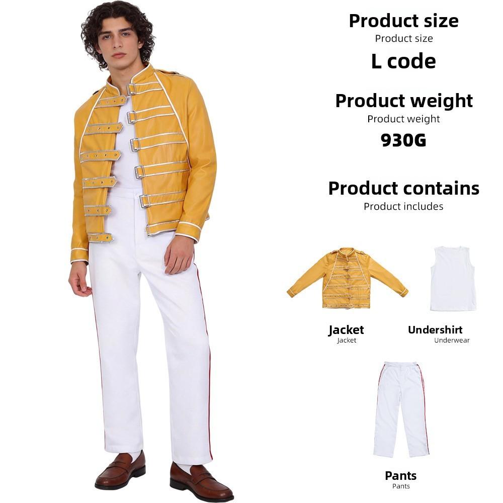 Freddie Queen Band Cosplay Costume With