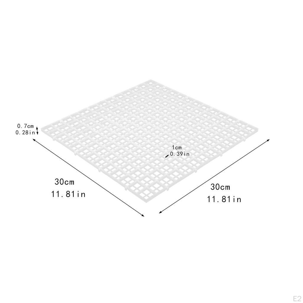 5 Pack Aquarium Partition Lids Egg Crates for Fish Tank Isolation Grids Mesh Sheets