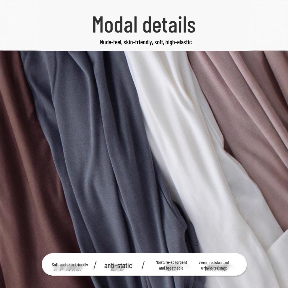 Women's Summer Modal Slim Fit Plus Size Black Short Sleeve T-Shirt