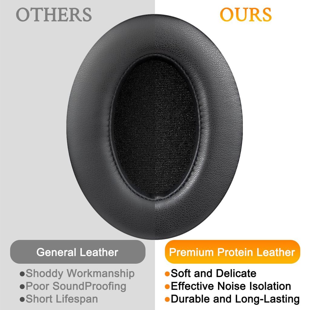 SOULWIT Ear Pads Ear Cushions for Sony MDR-CD900ST/MDR-7506/MDR-1ABT/RBT/RNC & ATH M50X/M40X/WS660BT/WS1100, for Arctis 7/9/5/Nova 7/Pro Wired, G Pro