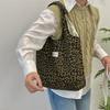 Trendy Leopard Print Fabric Tote Bag For Women Soft Comfortable Everyday Purse