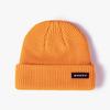 Alphabet Cloth Melon Fur Hat Women's Autumn and Winter Warm Knitted Cold Hat Men's Versatile Hot Hat