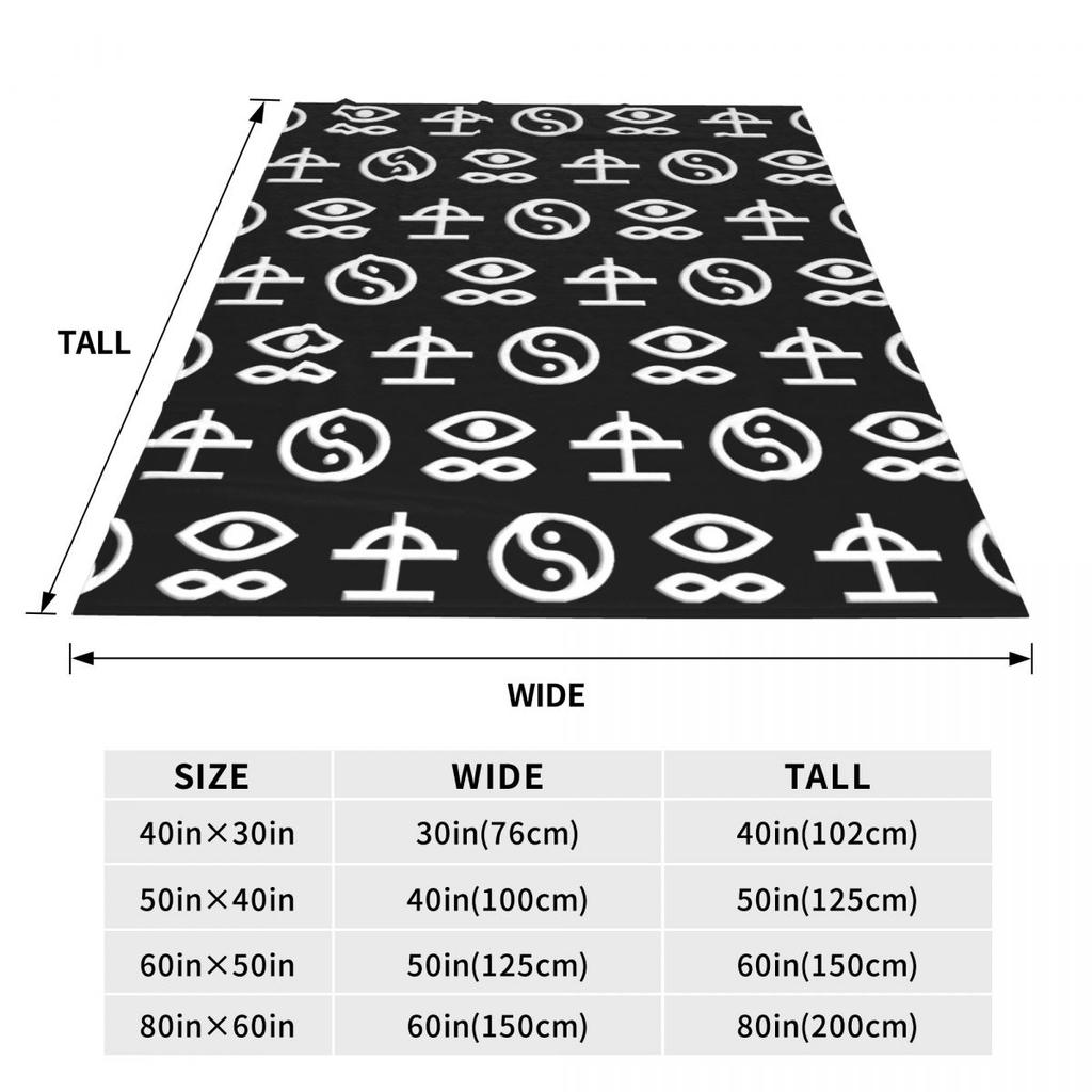 Bad Omens Is An American Metalcore Blanket Soft Warm Flannel Throw Blanket Plush for Bed Living room Picnic Travel Home Couch