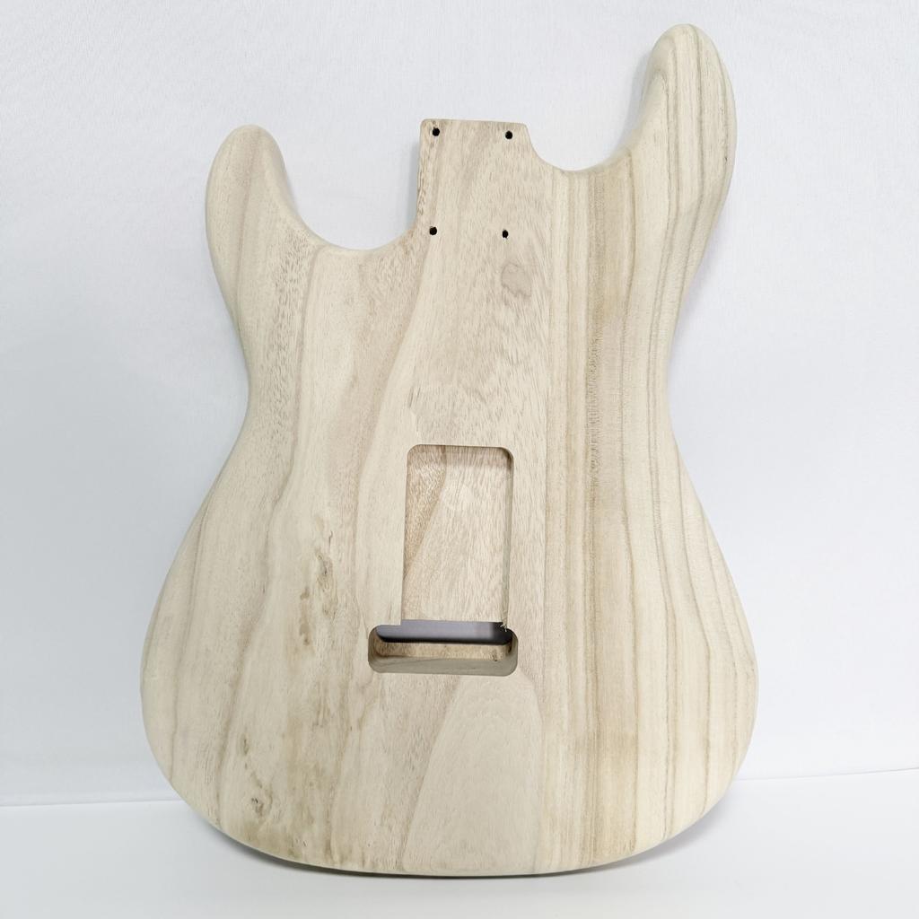 Double-Single-Double Electric Guitar Body Semi-finished Paulownia Wood Electric Guitar Body DIY Guitar Body for Painting and Spraying