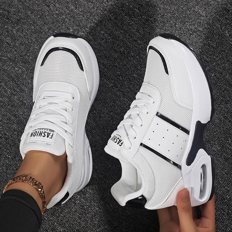 Fashion Lace Up Training ShoesRunning Shoes 2025 Ladies Breathable Sneakers New Summer Light Mesh Air Cushion Women's Sports Shoes