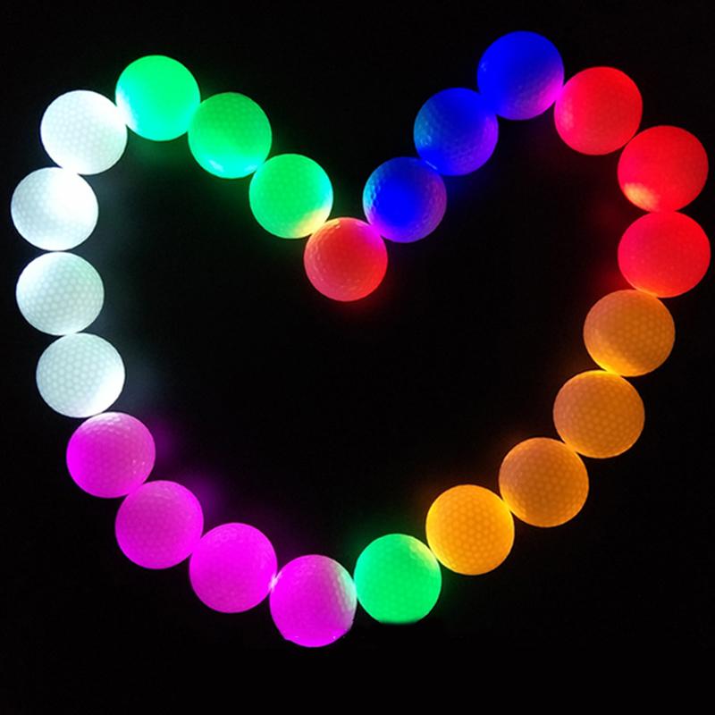 Svítící LED golfový míček Luminous Svítící ve tmě Tréninkové golfové míčky