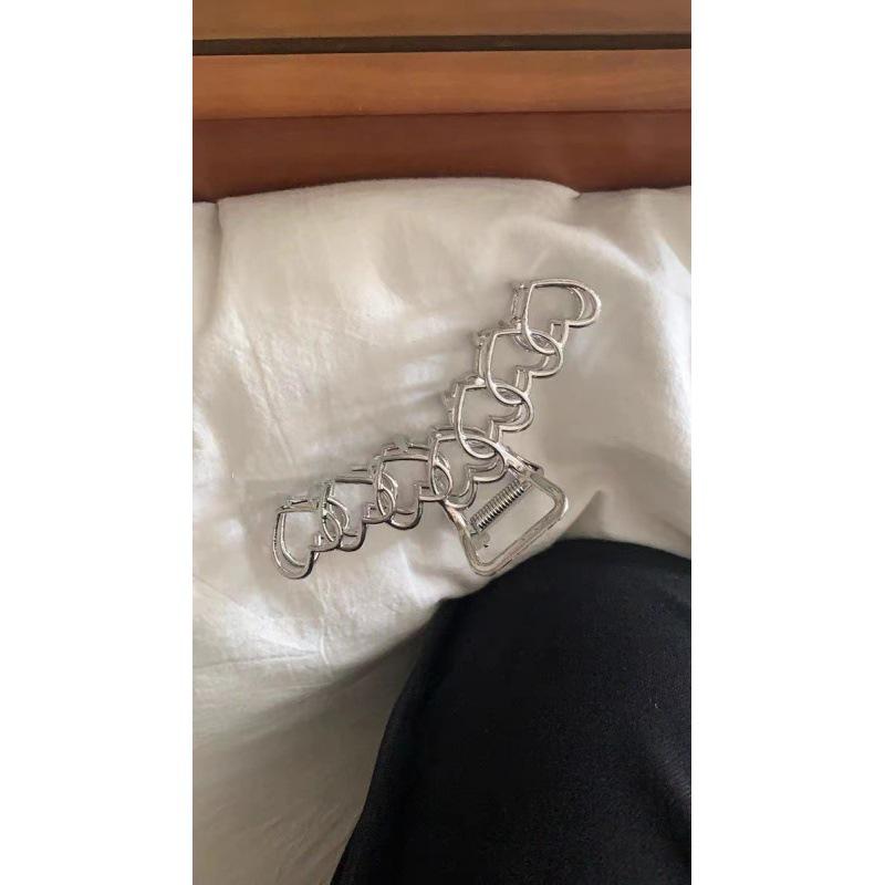 Dámská velká stříbrná spona do vlasů 2024 na léto