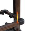 Prox PX316M8 Aluminum Rod Wood Grain Holds 8 Rods Stand, Finish,