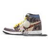 Air Jordan 1 Retro High OG High Top Vintage Basketball Shoes Unisex Orange Brown 555088-603(TeamM-)