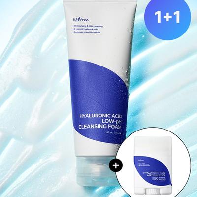 [Kostenloser Sonnenstift] [1+1] Hyaluronsäure Milde Säure Reinigungsschaum 150ml