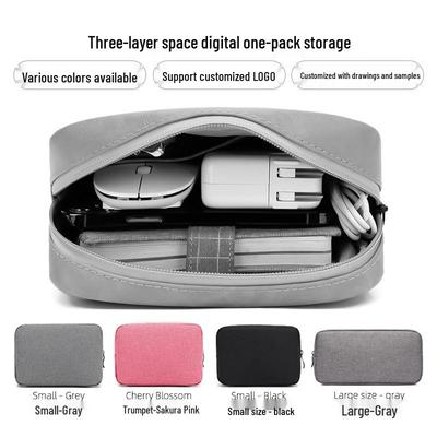 Bolsa de Almacenamiento para Accesorios Digitales: Organizador Removible para Teléfono Móvil, Auriculares, Maquillaje, Ratón y Cable de Datos
