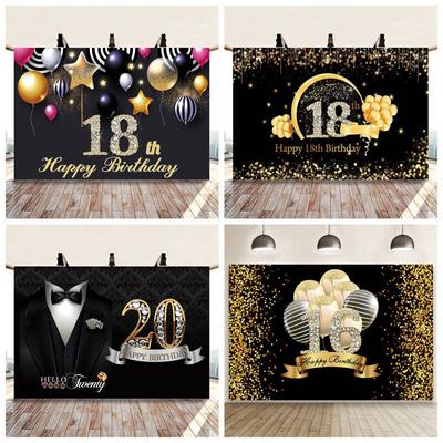 5 * 3ft Happy Birthday Background Banner Background Cloth Rekwizyty Party Udekoruj