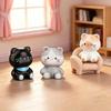 10Pcs Cute Mini Cat Figurines Resin Craft Hand Painted Tiny Kitten Models For Fairy Garden Diy Micro Landscape Decor Accessorie