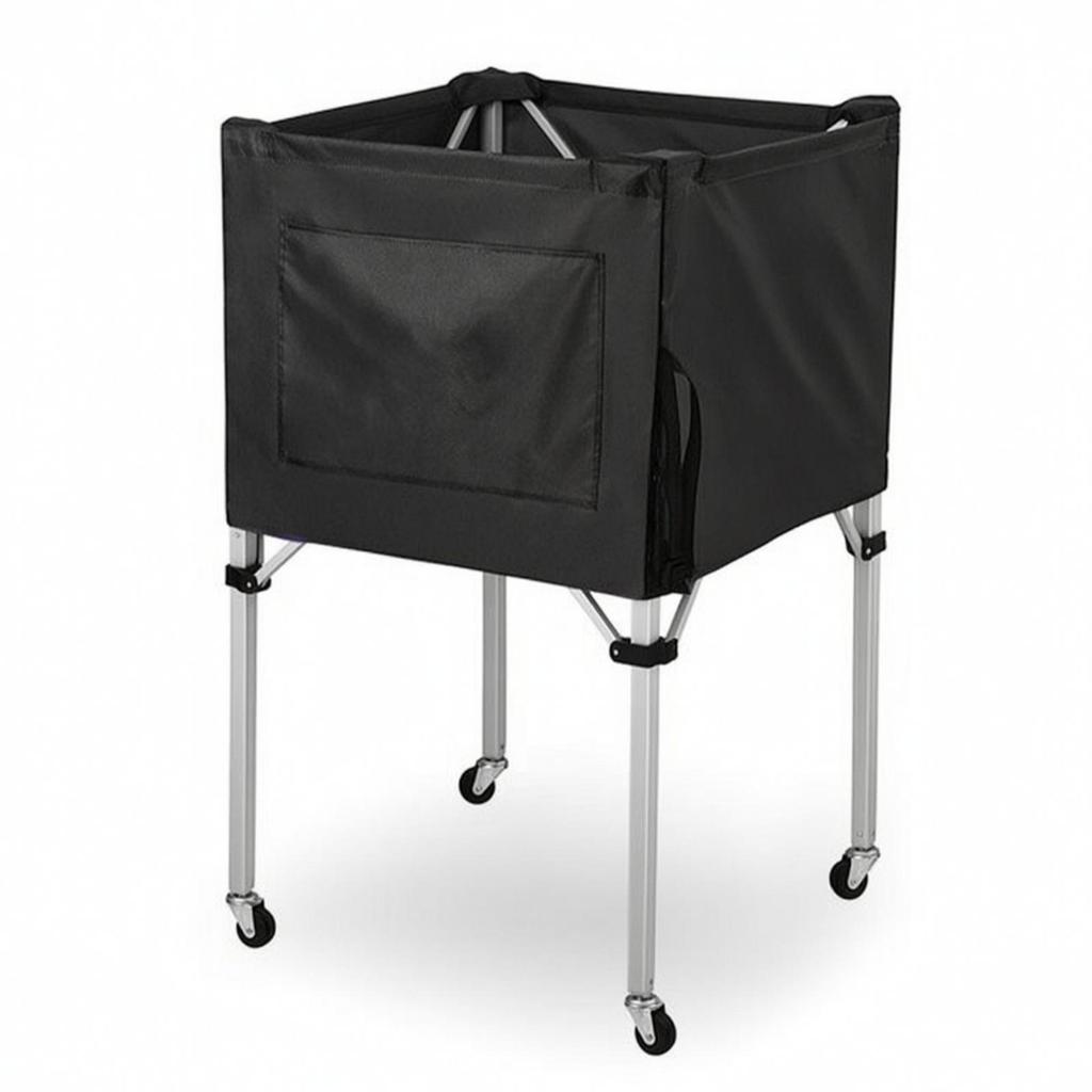 Ball Storage Cart Foldable Folding Collapsible for Gym, Coaches